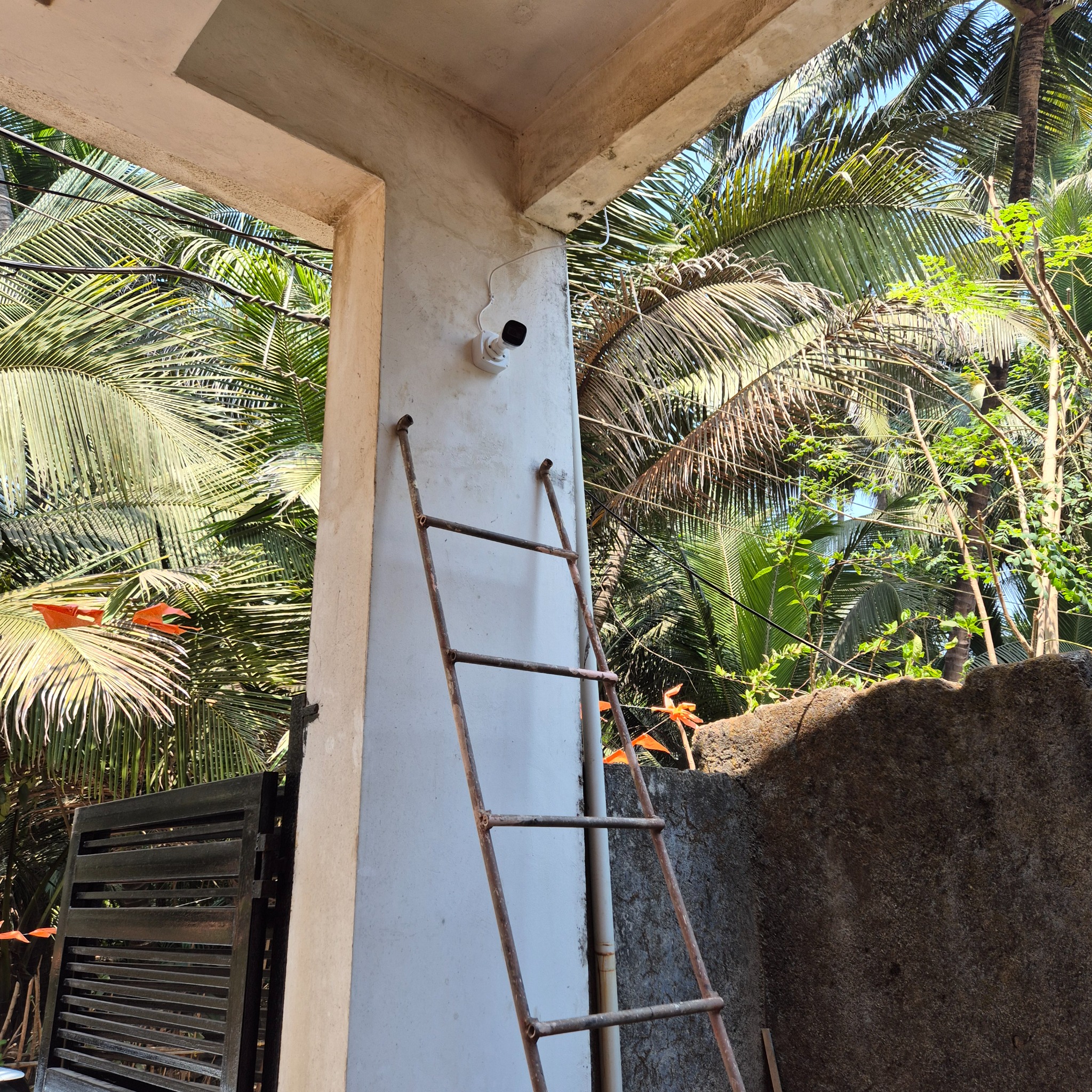 Outdoor CCTV installation